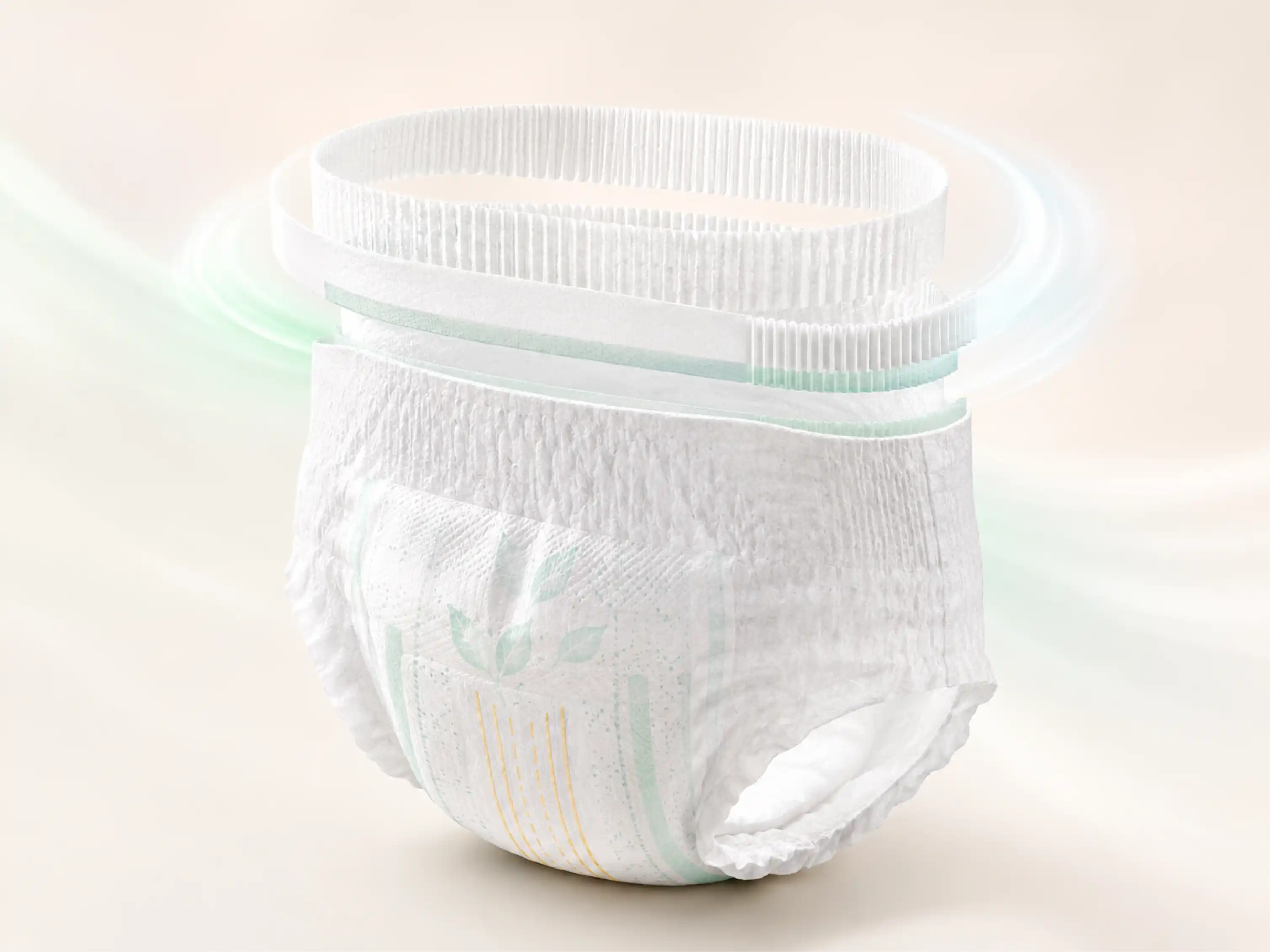 Pant-style pull-on design of Me Young baby diaper